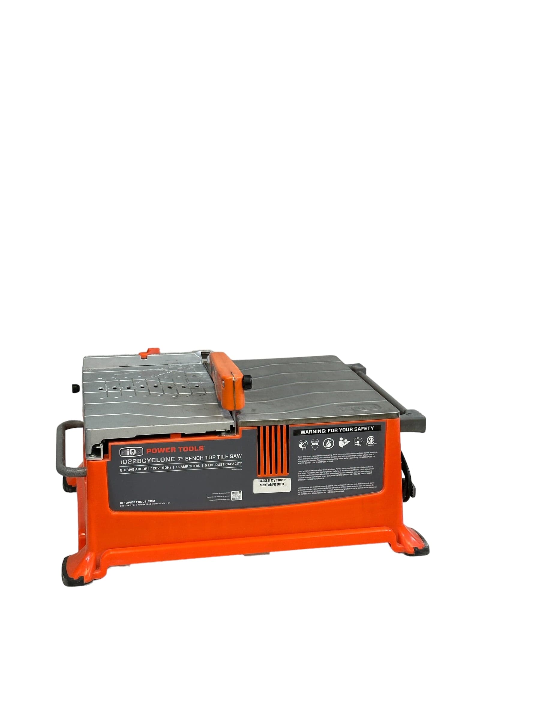 iQ228CYCLONE CE - 180 mm Dry Cut Tabletop Tile Saw